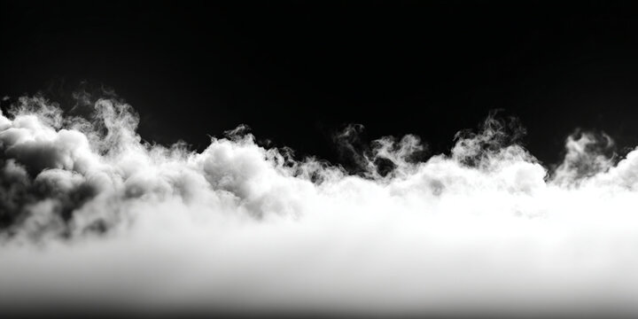 Misty smoke rises gently from the ground, swirling in the air. The smooth transitions between light and dark give the smoke a soft, tranquil quality. PNG background.