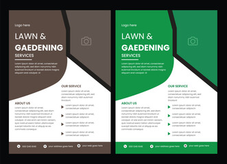lawn care flyer design template. landscaping and gardening lawn care service flyer,   lawnmower flyer. Lawn care social media post promotion template design 