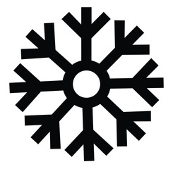 Obraz premium Winter snowflake vector illustration design on white and black backgrounds, perfect icon for Christmas and holiday decoration