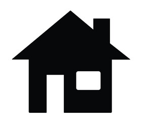A home icon vector house icon symbol for web design and real estate business is a clean illustration of a residential building sign on a white background