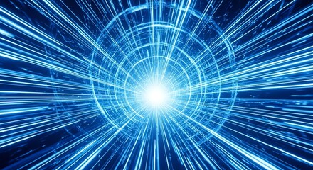 Blue light trails abstract digital background