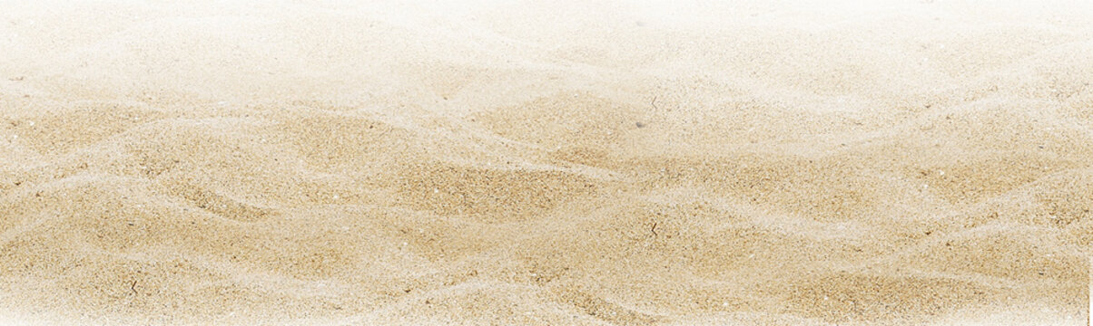 Sand Beach and sea clear water of holiday relax summer Seascape abstract beach background. Pile desert sand dune isolated on white, clipping path White background Isolated high speed shutter, throwing