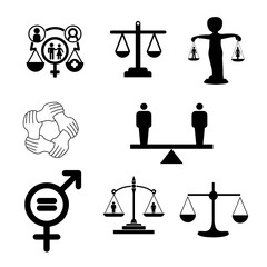 Equality  icon set