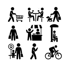 public utilise icon set