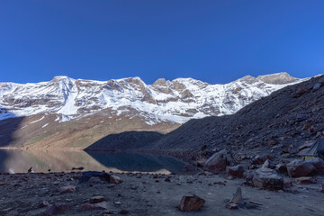 Meru Peak is a mountain located in the Garhwal Himalayas, in the state of Uttarakhand in India. The 6,660-metre (21,850 ft) peak lies between Thalay Sagar and Shivling, and has some highly challenging