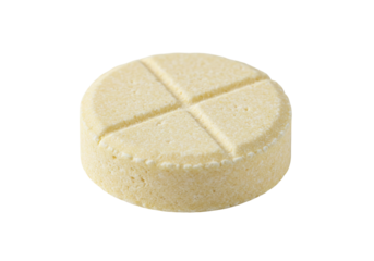Isolated tablet form medicine with score marks for dividing, pharmaceutical product
