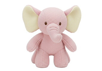Isolated plush baby elephant toy for newborn infants for sale at toy or online stores