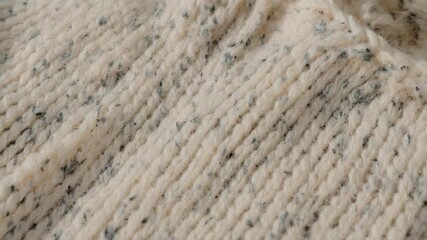 Close-up of a speckled knit fabric, with soft white and grey textures - Powered by Adobe
