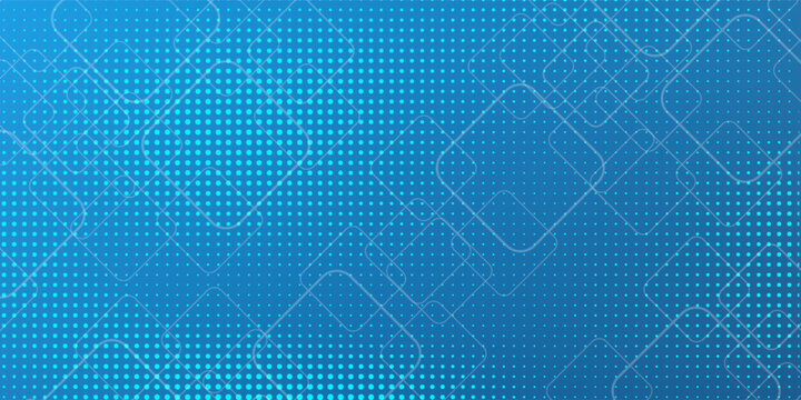Minimal geometric background. Dynamic blue shapes composition with white lines. Abstract background modern hipster futuristic graphic. Vector abstract simple art builiding pattern modern
