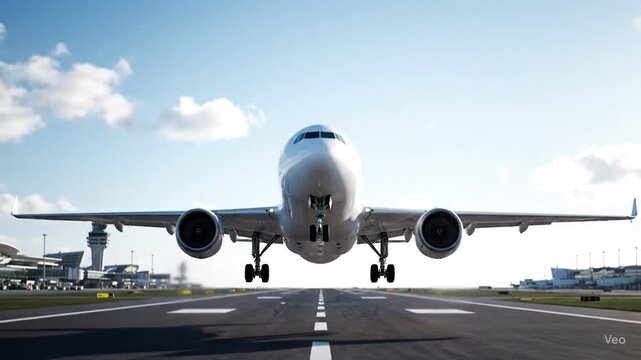 D&eacute;collage d&rsquo;un avion sur piste d&rsquo;a&eacute;roport