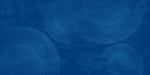 blue background with white circle rings in faded distressed vintage grunge texture design, old geometric abstract. illustrations nice good vector old