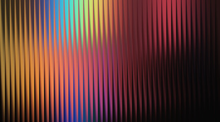 Abstract background with vertical lines and a gradient of rainbow colors