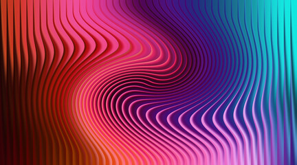 Abstract colorful background with wavy lines and vibrant gradient colors