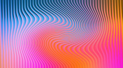 Colorful abstract background with swirling lines in blue, pink, and orange