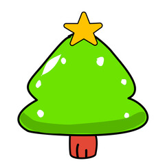 Christmas Tree Icon for Holiday Artwork