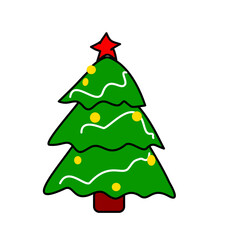 Decorative Christmas Tree Vector for Holiday Season