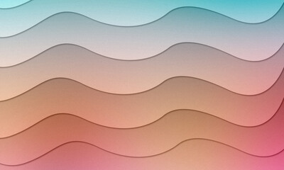 Abstract Wavy Gradient Background Design with Soft Textured Layers Calm Color Palette