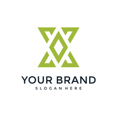 Letter X Modern Design Logo Concept Vector Template