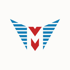 Letter M eagle Design Logo Concept Vector Template