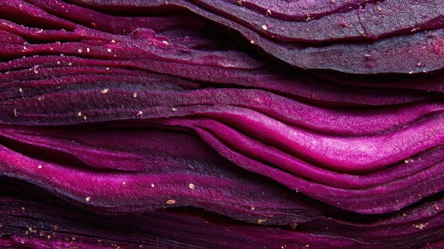 Sliced purple beet root texture closeup