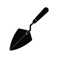 Flat Vector Icon Of Brick Trowel Construction