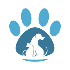 Pet shop logo icon design