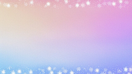 Holiday Christmas background, festive winter aesthetic, soft pastel gradient backdrop with sparkling snowflakes, elegant design texture for luxury greetings, minimal and dreamy, seasonal celebratio