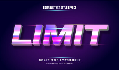 A vibrant, eye-catching Text Effect, text style. Editable text files vector illustration.