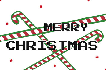 Bright candy canes and festive message create a cheerful holiday scene for everyone