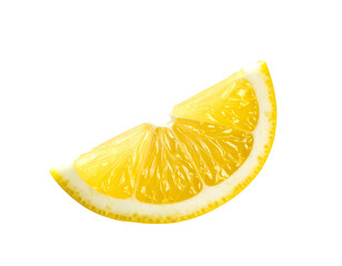 Close-up of a vibrant lemon slice, showcasing juicy pulp and white rind