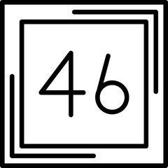 Forty six Icon