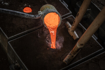 Odlewnia metalu mosiądzu huta