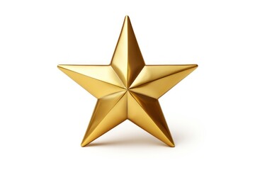 Obraz premium Star christmas symbol gold.