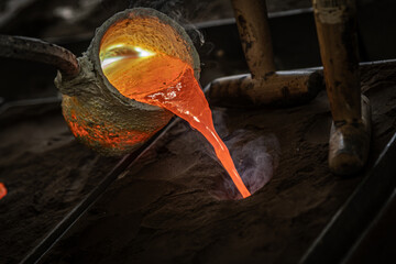 Odlewnia metalu mosiądzu huta