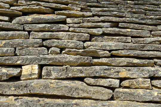 Detail of stone roof of typical houses in Alberobello. Houses in Alberobello are on the UNESCO World Heritage List and are a wonderful tourist attraction Apulia, Italy