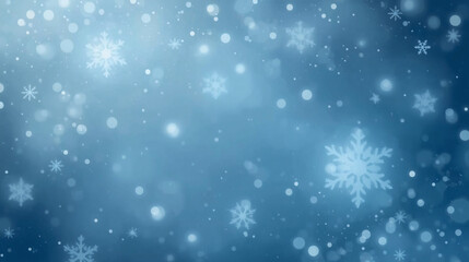 Cool Blue Winter Abstract Christmas – Modern Minimal Snowy Background