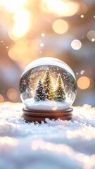 Snow Globe with Pine Tree Inside