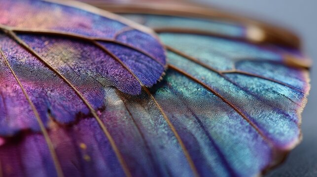 Butterfly wing detail iridescent colors
