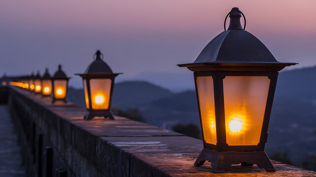 lantern on the beach - Powered by Adobe