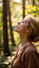 Calm Business Mindset Meditation Outdoor Forest Focus