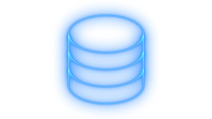 Dynamic blue glowing oval path icon vector set. Outline dynamic blue glowing oval path icon on transparent background vector image.