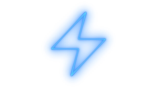 Lightning bolt energy power electricity icon vector set. Outline lightning bolt energy power electricity Icon on transparent background vector image.