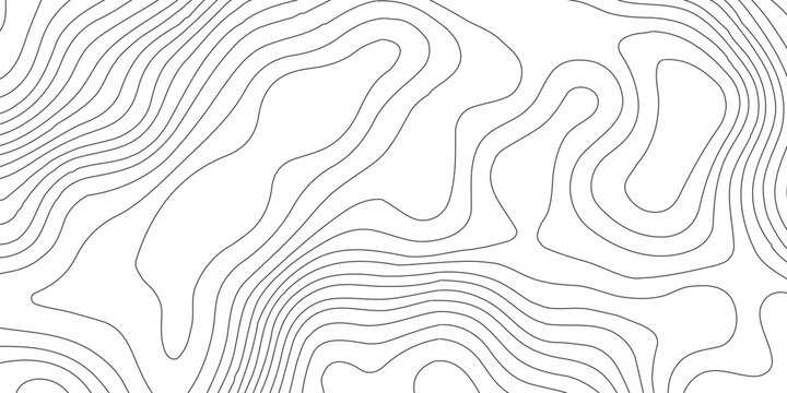 Topographic map background geographic line map with elevation assignments, Abstract digital topographic contour map concept space geometric strip grid line. contours vector illustration for geographic