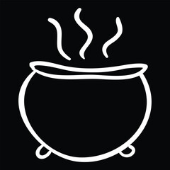 Halloween Hot Rounded Pot