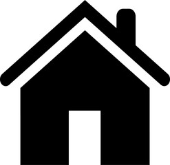 Web home flat icon house symbol vector for apps and websites