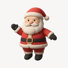 Obraz premium Cute 3D Santa Claus illustration.