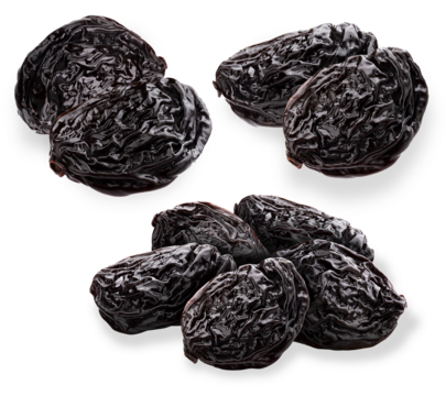 rich, dark prunes offering a luxurious and deep flavor, perfect for healthy snack campaigns and highlighting natural sweetness in baking products