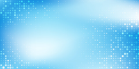 Modern dotted abstract blue gradient background with shining lines waves abstract modern art