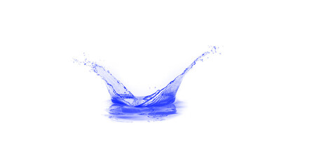 water splash isolated on white
