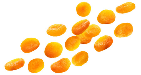 scattered dried apricots create a visually appealing texture ideal for health-focused advertising...